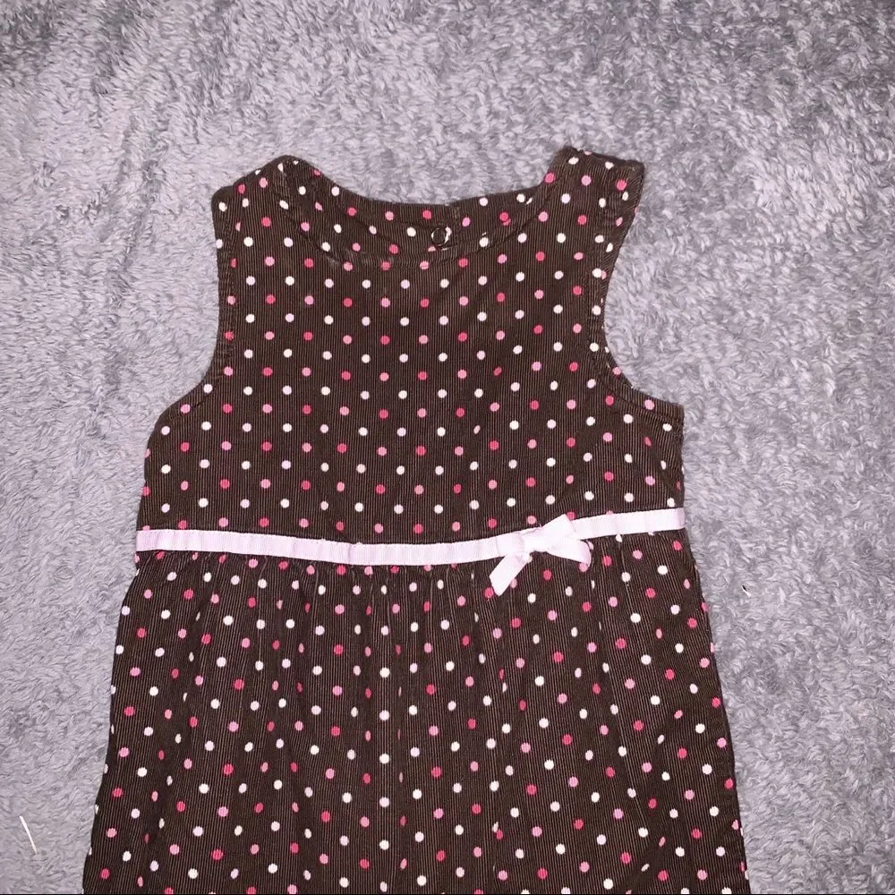 Gymboree 18-24 Brown Polka Dot Pant Romper